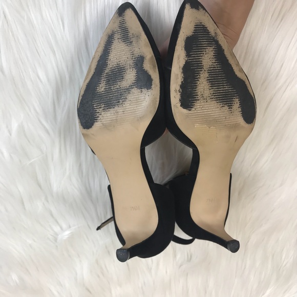 Talbots Suede Black Ankle Strap Heel. Size 7.5 - Picture 4 of 8